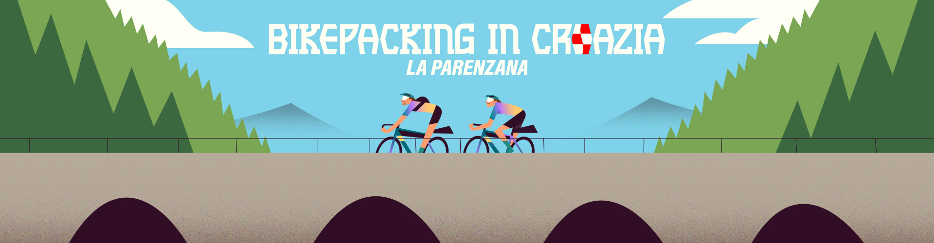 Bikepacking in Croazia Parenzana in bici